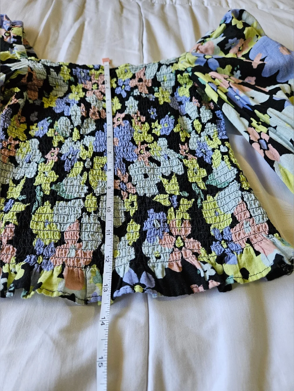 Free People Ariana Printed Crop Top- Size XS
